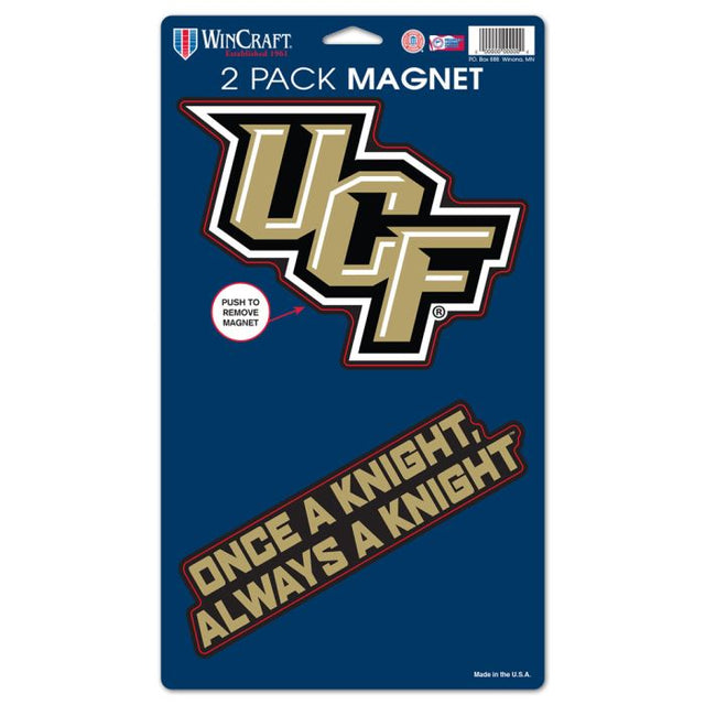 UCF Knights 2 件装磁铁 5 英寸 x 9 英寸