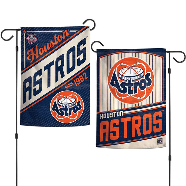 Bandera de los Houston Astros de 12 x 18 pulgadas, estilo jardín, de 2 lados, Cooperstown