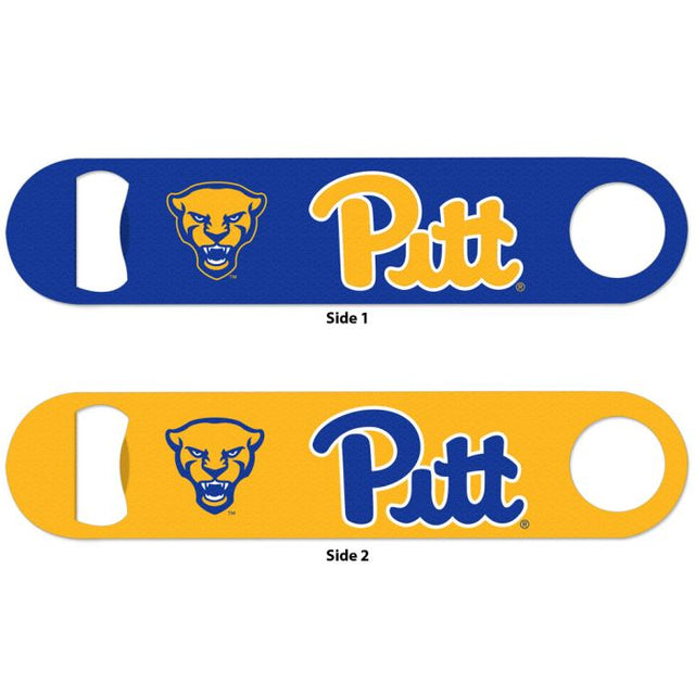 Abridor de botellas de metal de dos caras de los Pittsburgh Panthers