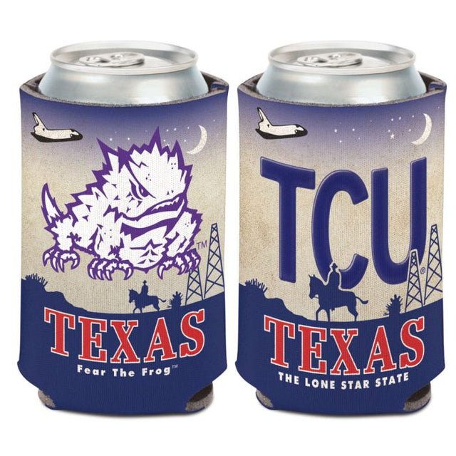 TCU Horned Frogs LICENSE PLATE Can Cooler 12 oz.