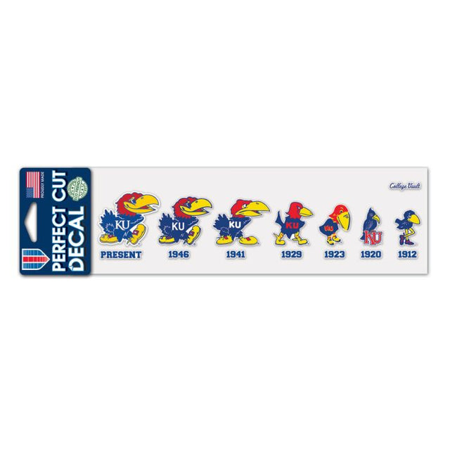 Kansas Jayhawks /College Vault Perfect Cut Decals 3" x 10"