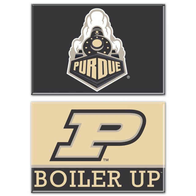 Imán rectangular de Purdue Boilermakers, paquete de 2, 2" x 3"