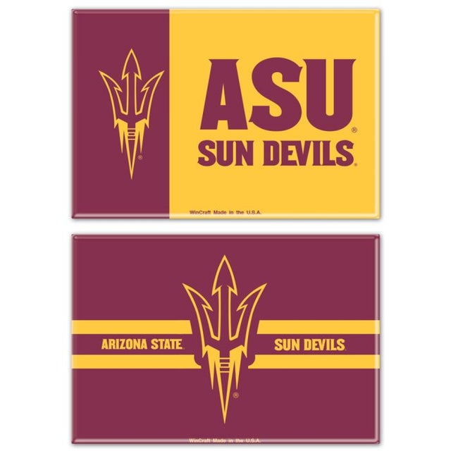 Arizona State Sun Devils Rectangle Magnet, 2pack 2" x 3"