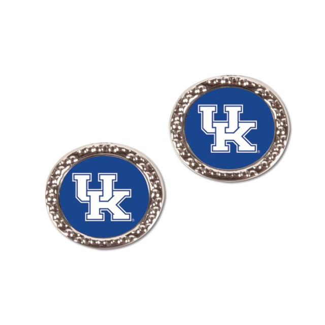 Kentucky Wildcats Earrings Jewelry Carded Round