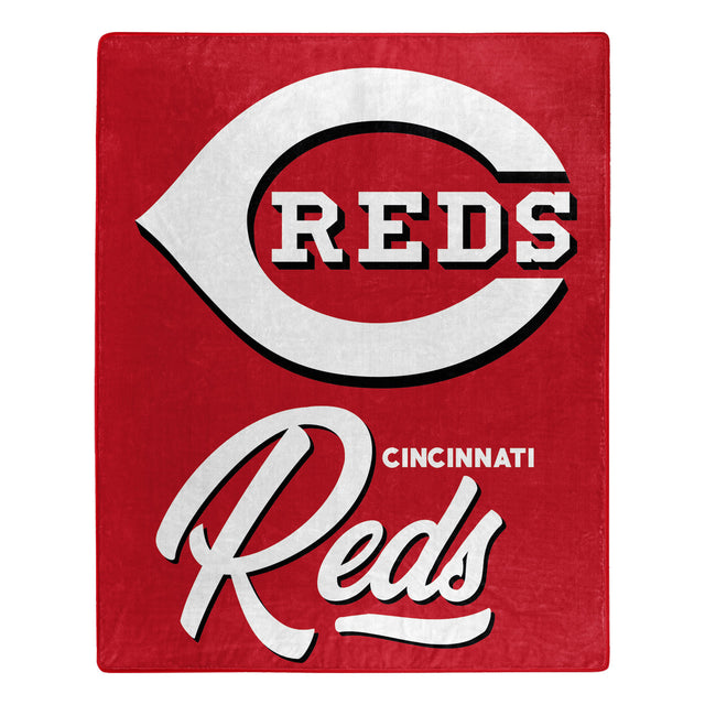 Manta de los Cincinnati Reds de 50 x 60 con diseño exclusivo de Raschel