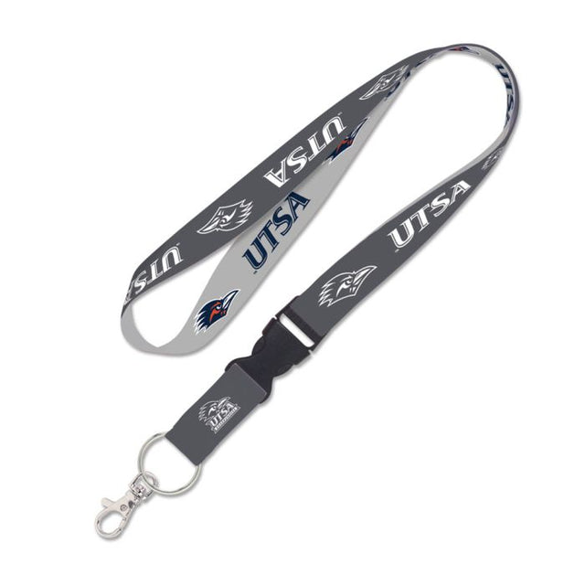 Texas San Antonio Roadrunners CHARCOAL Lanyard w/detachable buckle 1"