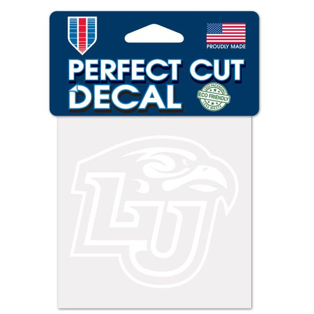 Liberty Flames Perfect Cut White Decal 4" x 4"