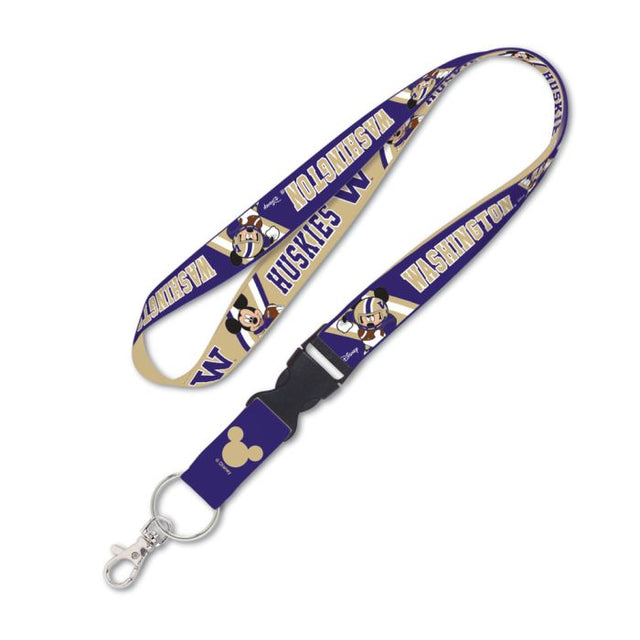 Cordón de Disney con hebilla desmontable de Washington Huskies de 1"