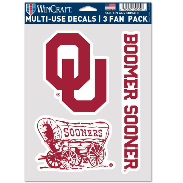 Paquete multiusos para 3 fanáticos de Oklahoma Sooners