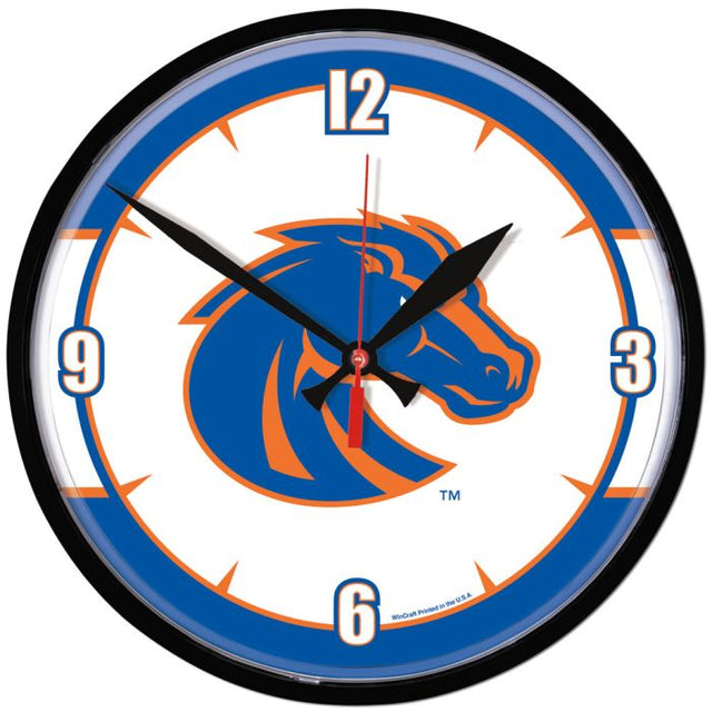 Boise State Broncos Round Wall Clock 12.75"