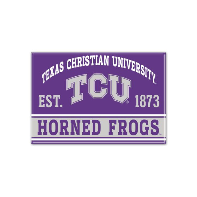 TCU Horned Frogs Metal Magnet 2.5" x 3.5"