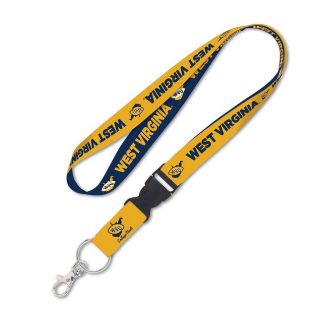 West Virginia Mountaineers /College Vault Lanyard w/detachable buckle 1"