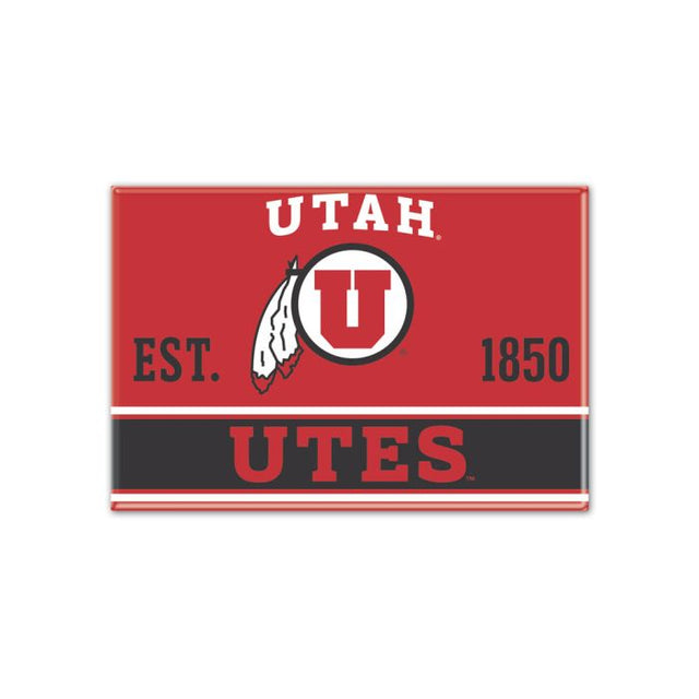 Utah Utes Metal Magnet 2.5" x 3.5"