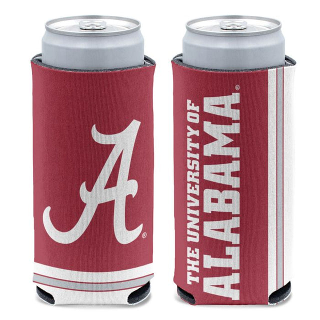 Enfriador de latas delgado de 12 oz Alabama Crimson Tide