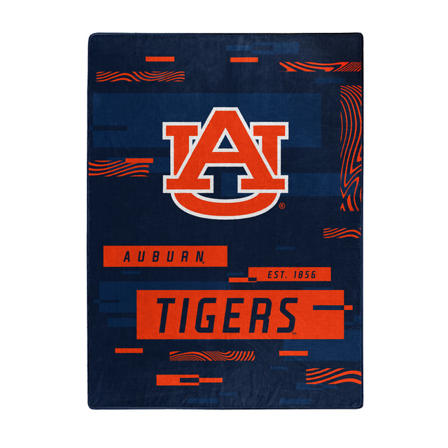 Manta Auburn Tigers 60x80 Diseño digitalizado Raschel