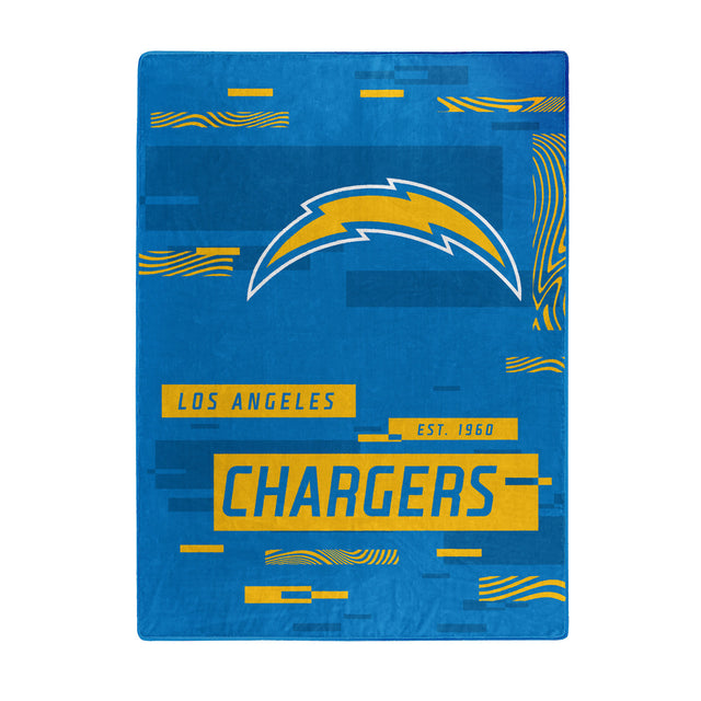 Los Angeles Chargers Blanket 60x80 Raschel Digitize Design