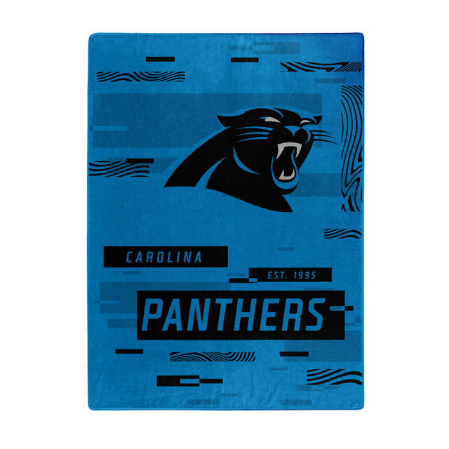 Manta Carolina Panthers 60x80 Diseño digitalizado Raschel