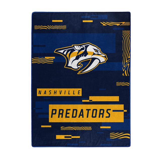 Manta Nashville Predators 60x80 Diseño digitalizado Raschel