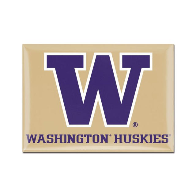 Imán de metal de los Washington Huskies de 2,5" x 3,5"