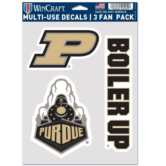 Paquete de 3 ventiladores multiusos de Purdue Boilermakers