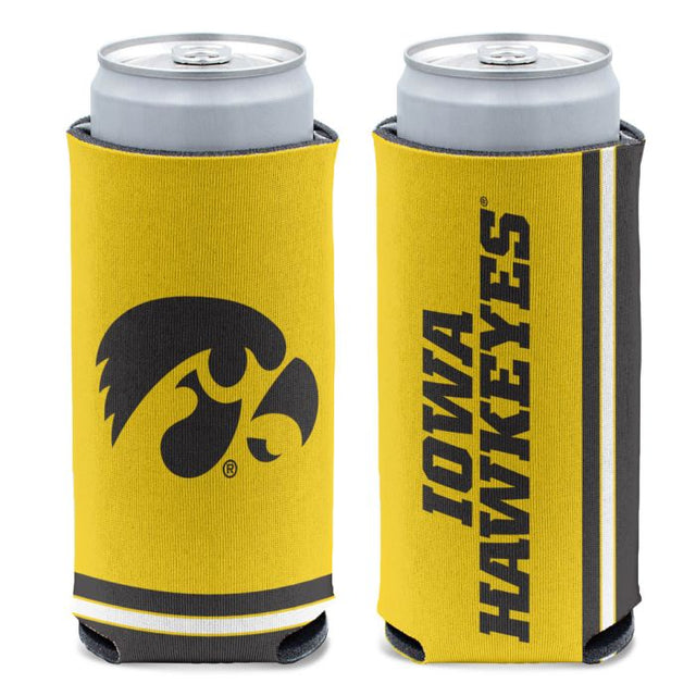 Enfriador de latas delgado de 12 oz de Iowa Hawkeyes