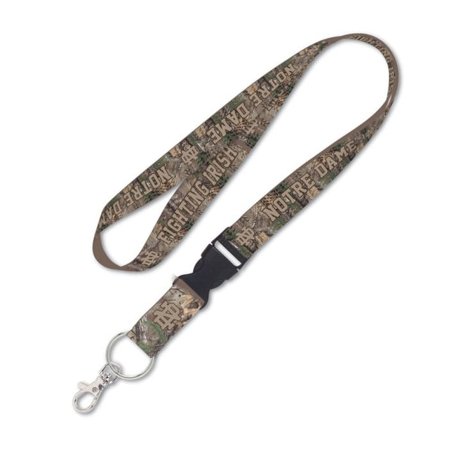 Notre Dame Fighting Irish / Camo Lanyard w/detachable buckle 1"