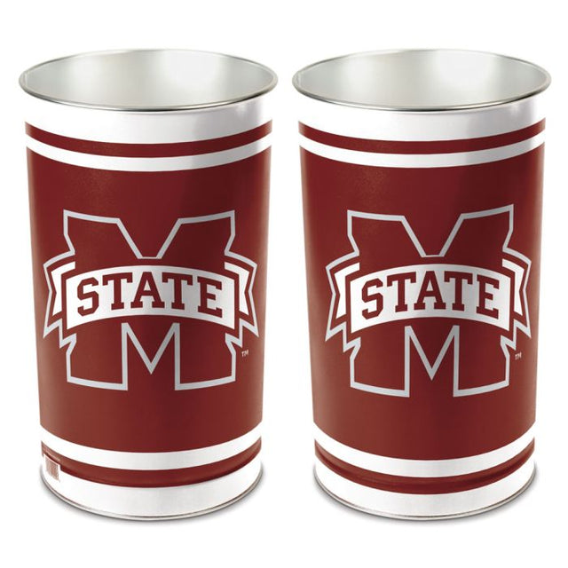 Mississippi State Bulldogs Wastebasket - tapered 15"H