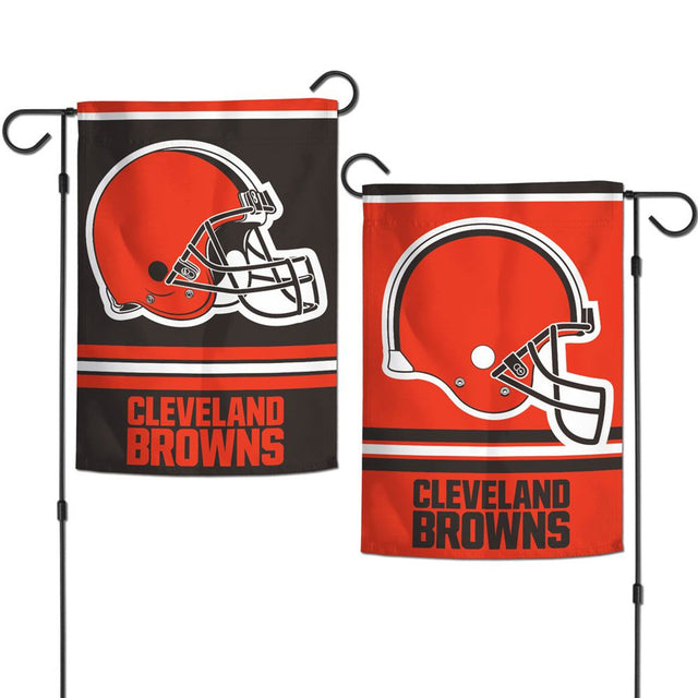 Bandera de los Cleveland Browns de 12 x 18 pulgadas, estilo jardín, de 2 lados