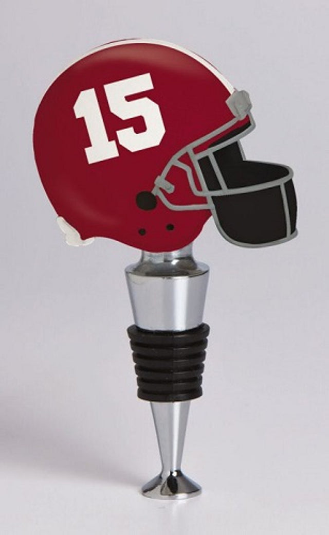 Tapón para botella de vino con forma de casco de fútbol americano de Alabama Crimson Tide