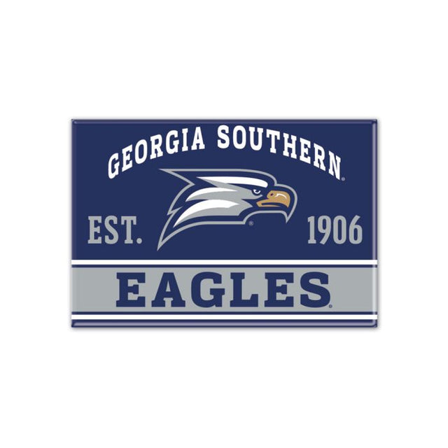 Imán de metal de Georgia Southern Eagles de 2,5" x 3,5"