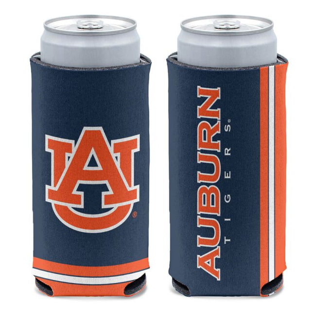 Enfriador de latas delgado de 12 oz de Auburn Tigers