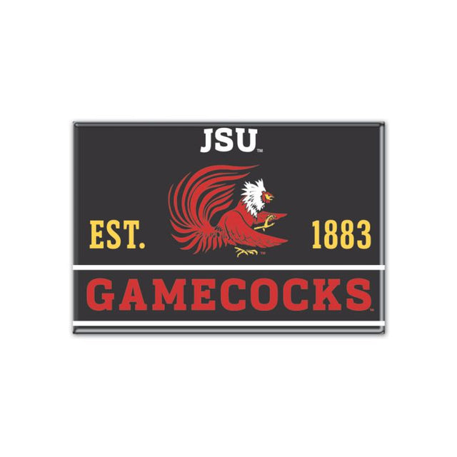 Imán de metal de los Jacksonville State Gamecocks, 2,5" x 3,5"