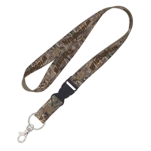 Wisconsin Badgers / Camo Lanyard w/detachable buckle 1"