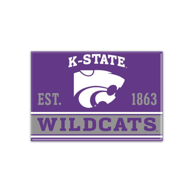 Kansas State Wildcats Metal Magnet 2.5" x 3.5"