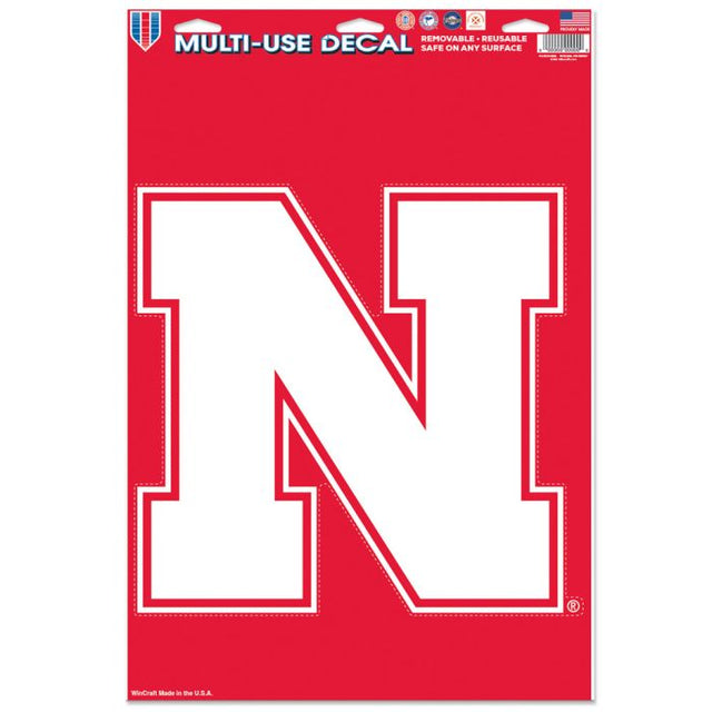 Nebraska Cornhuskers Multi-Use Decal 11" x 17"