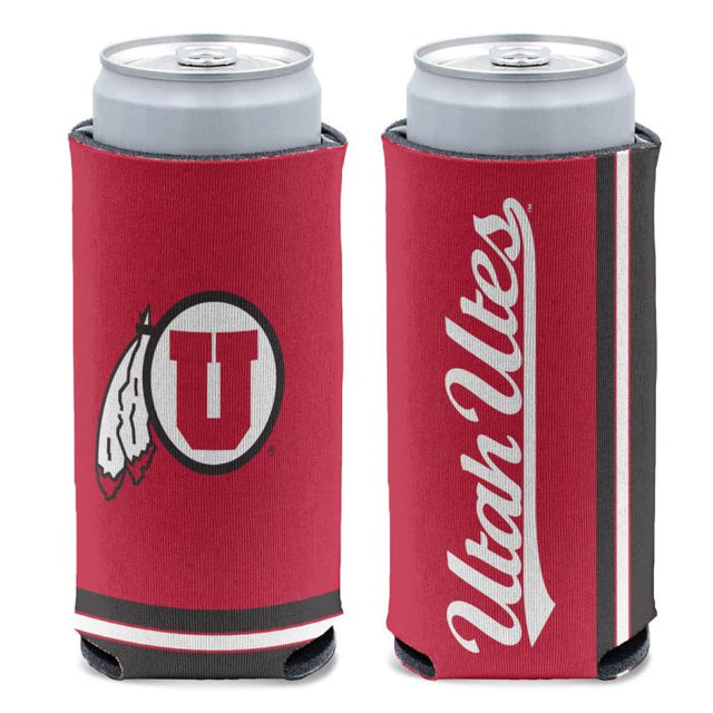 Utah Utes 12 oz Slim Can Cooler