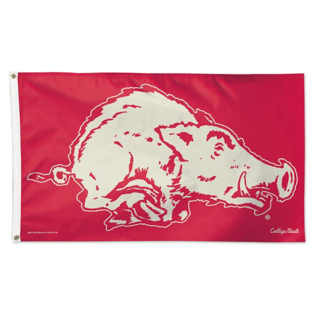 Bandera de lujo de Arkansas Razorbacks/College Vault Vault, 3' x 5'