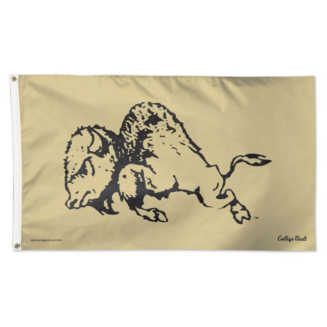 Bandera de bóveda universitaria vintage de los Colorado Buffaloes, de lujo, 3 x 5 pies