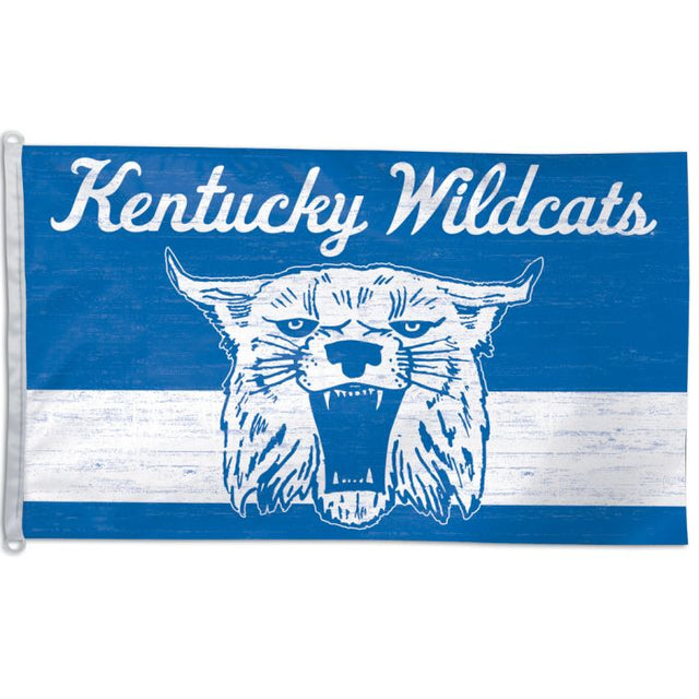 Bandera de bóveda universitaria vintage de Kentucky Wildcats, de lujo, 3 x 5 pies