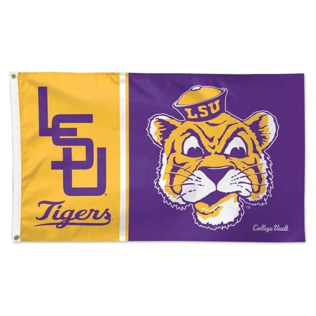 Bandera de lujo de LSU Tigers/College Vault Vault, 3' x 5'