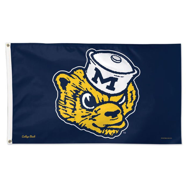 Bandera de lujo de los Wolverines de Michigan/College Vault Vault, 3' x 5'