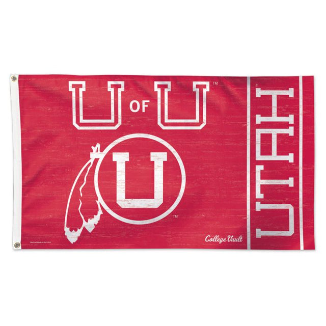 Utah Utes /College Vault Vault Flag - Deluxe 3' X 5'