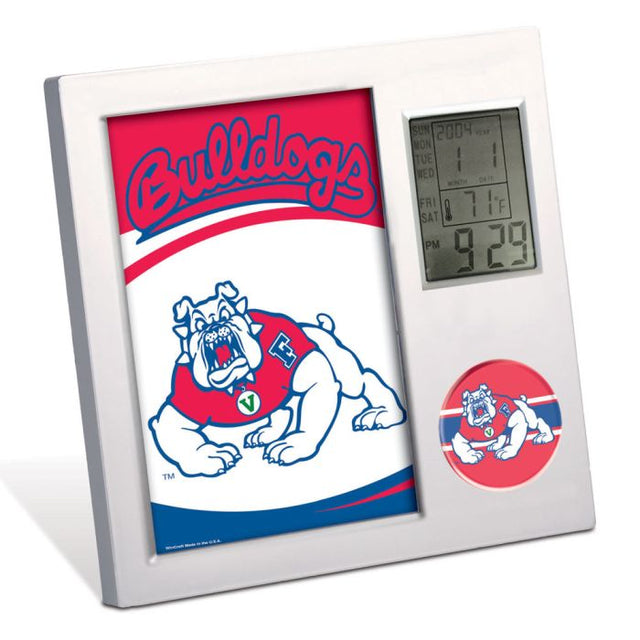 Reloj de escritorio de los Bulldogs de Fresno State