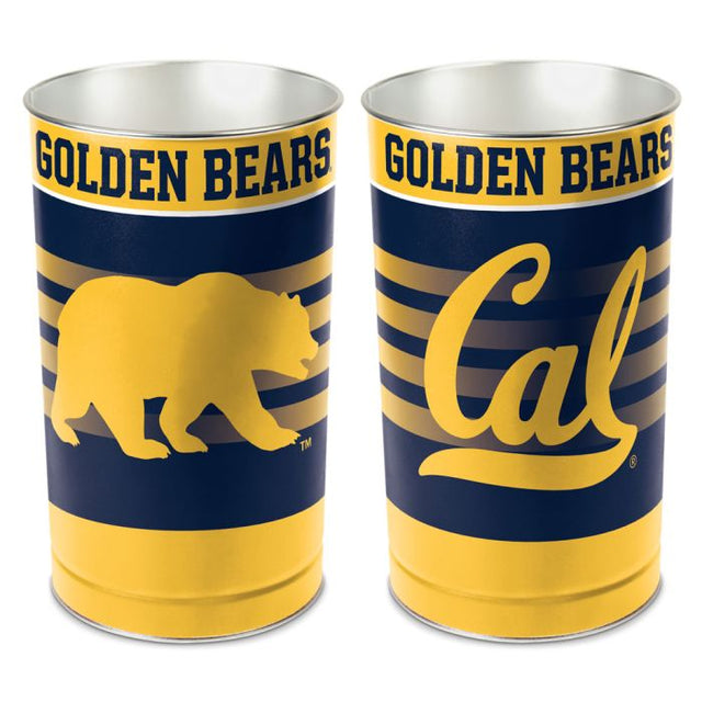 Papelera California Golden Bears - cónica de 15" de alto