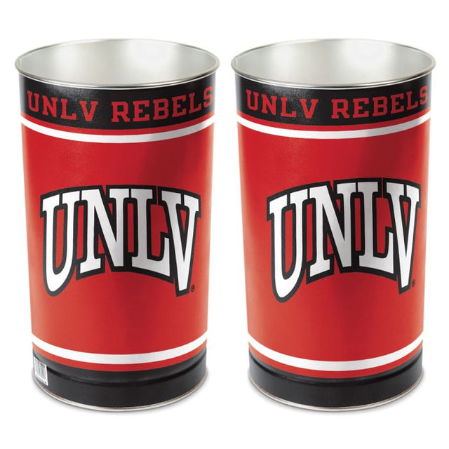 UNLV Rebels Wastebasket - tapered 15"H