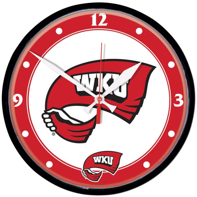 Western Kentucky Hilltoppers Round Wall Clock 12.75"