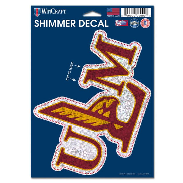 Louisiana - Monroe War Hawks Shimmer Decals 5" x 7"