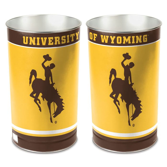 Papelera cónica de los Wyoming Cowboys de 15" de alto