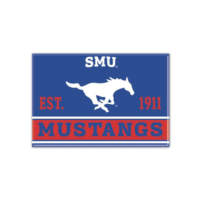 Southern Methodist Mustangs Metal Magnet 2.5" x 3.5"