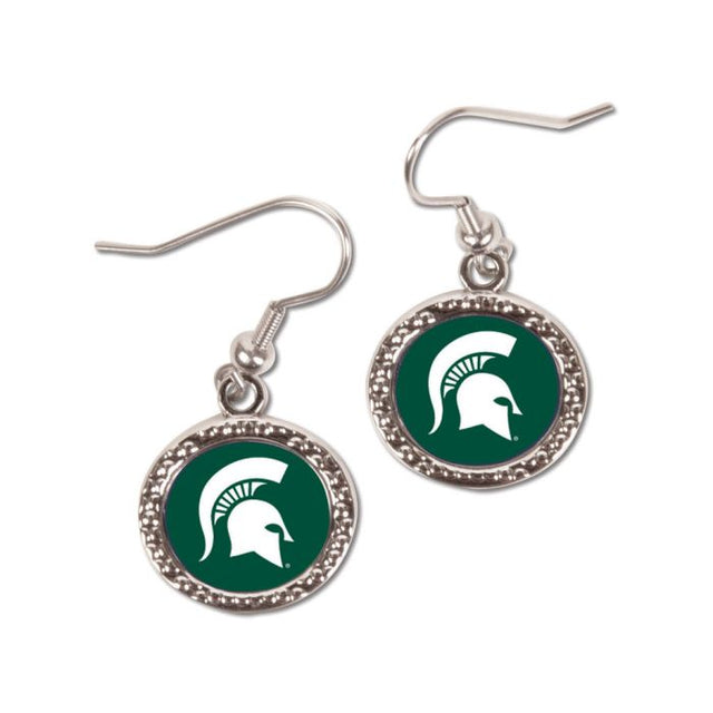 Michigan State Spartans Earrings Jewelry Carded Round